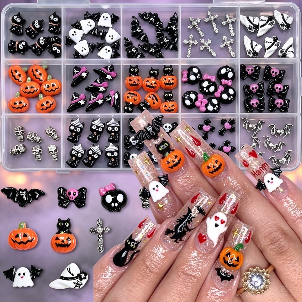 Nail Art Valentines Day - 15grid Adornos 3D para Uñas de