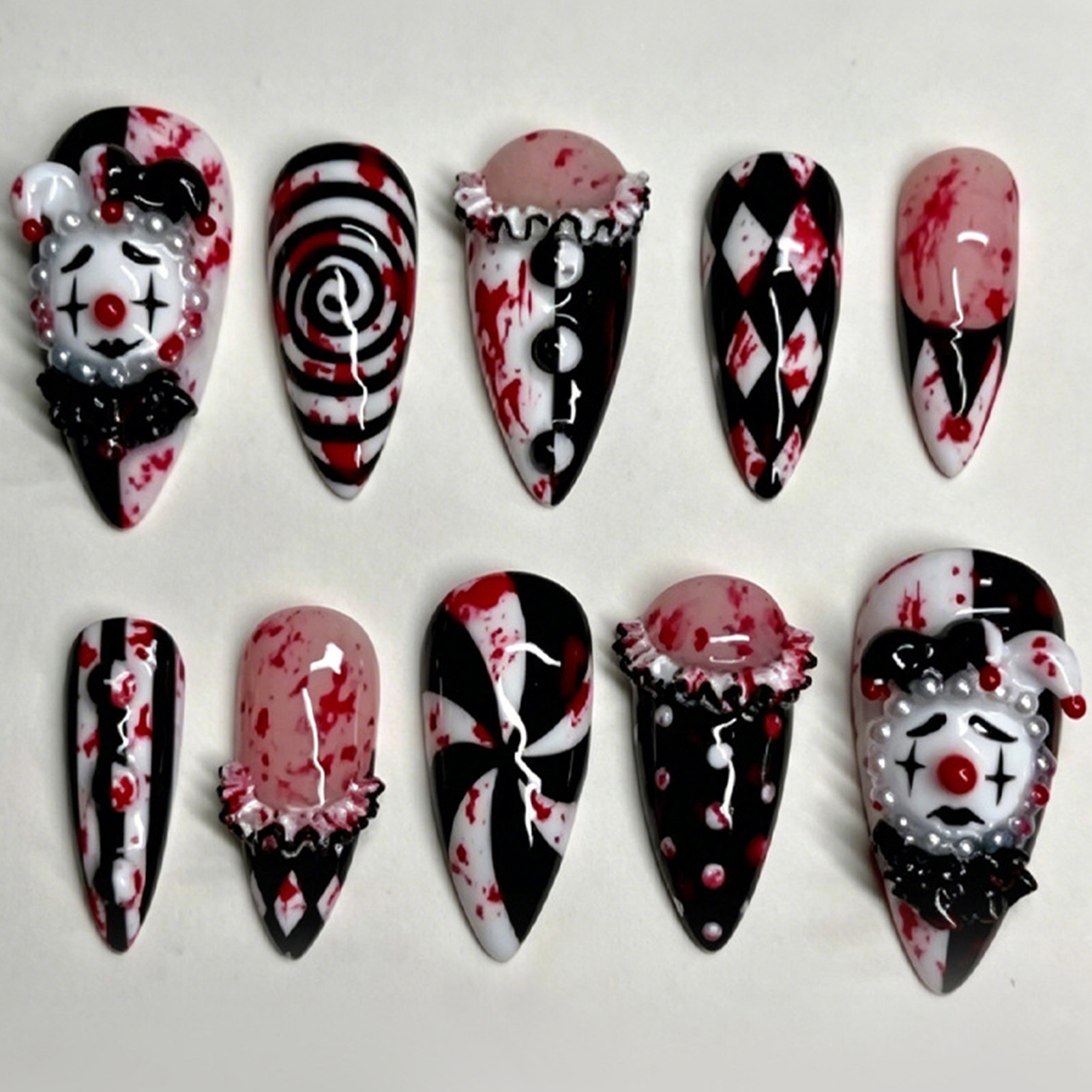 30 Uñas Postizas Divertidas de - Nail Art Press On reseña y precio