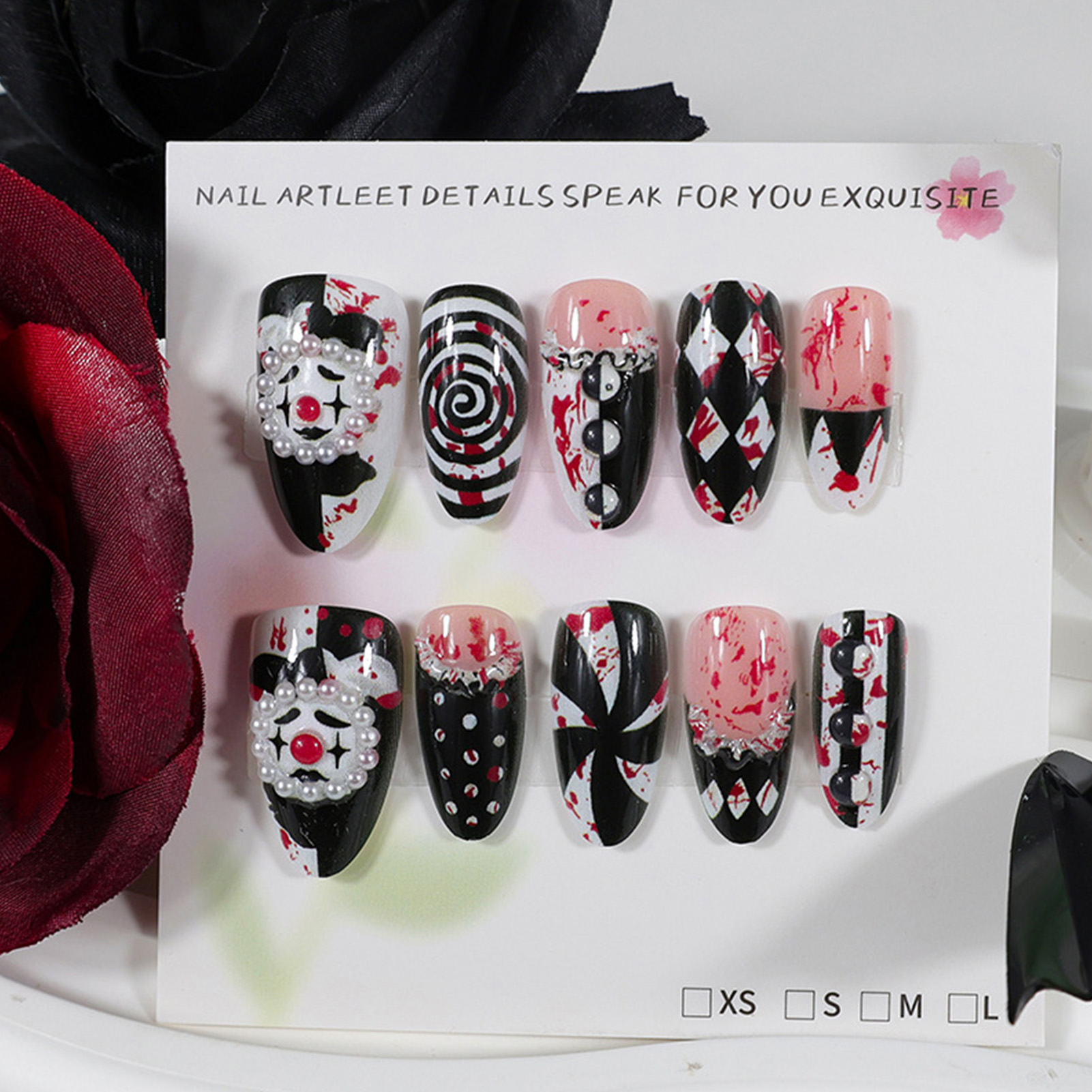 30 Uñas Postizas Divertidas de - Nail Art Press On reseña y precio