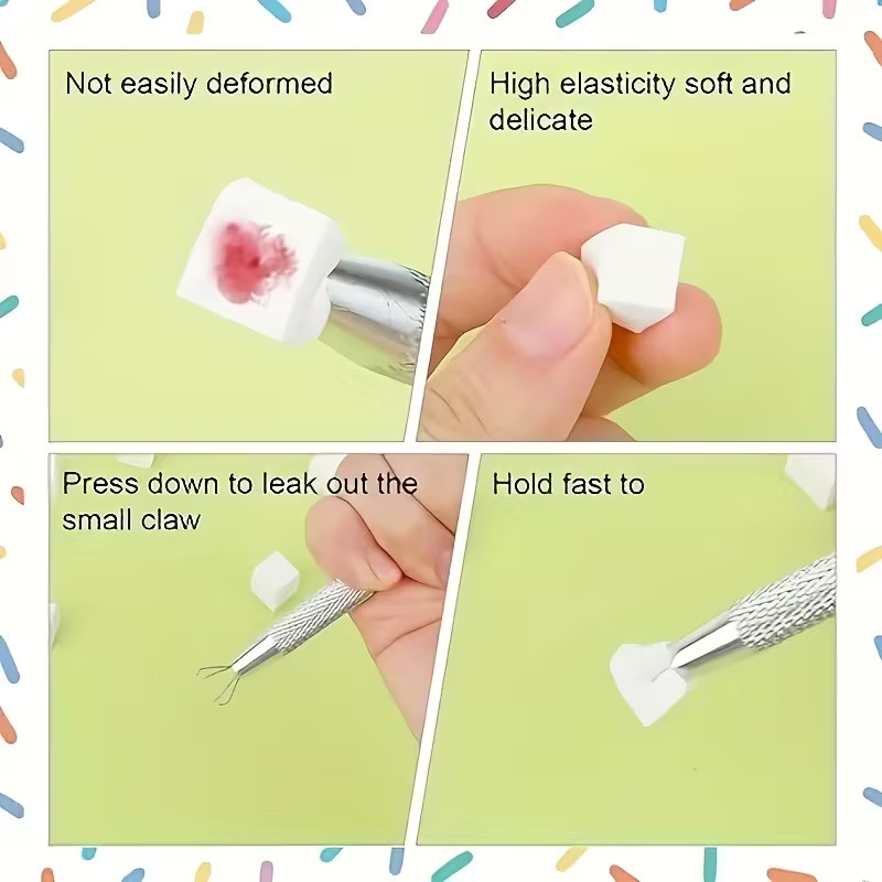 Mini Esponja para Uñas y Pinza - Nail Art Ombre reseña y precio