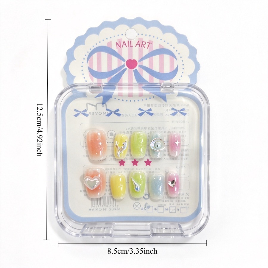 Uñas postizas con motivos mari - Nail Art Ombre reseña y precio