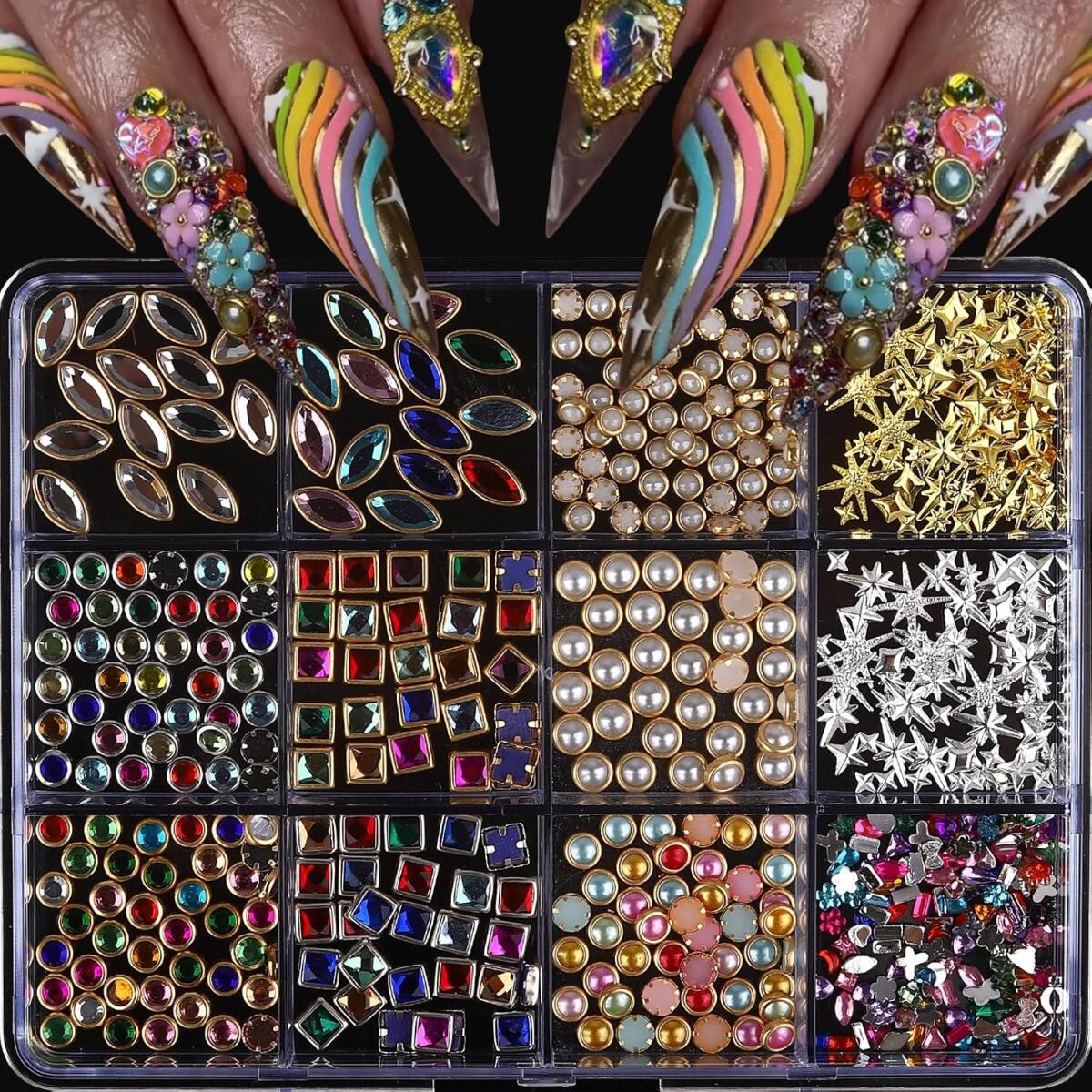 1 Caja de Adornos de Uñas de L - Nail Art Valentines Day reseña y precio