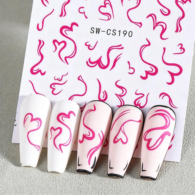 2 Hojas de Adhesivos para Uñas - Nail Art Valentines Day reseña y precio