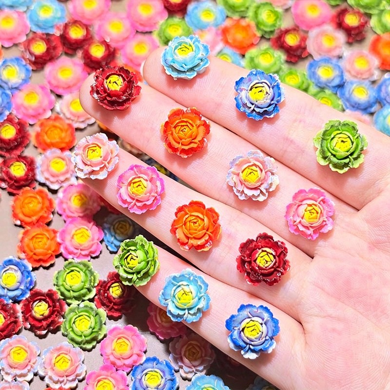 50 piezas de cabujones de resi - Nail Art Ombre reseña y precio