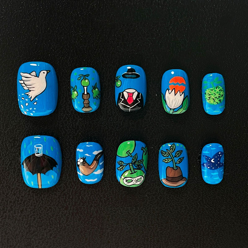 10 Uñas Postizas Personalizada - Nail Art Press On reseña y precio