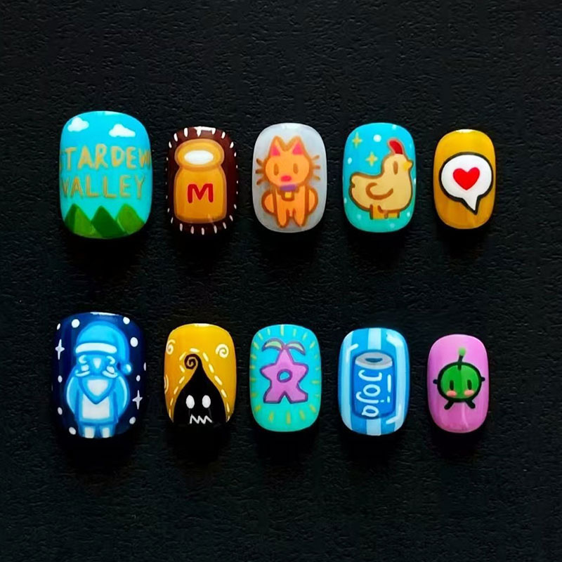 10 Uñas Postizas Personalizada - Nail Art Press On reseña y precio